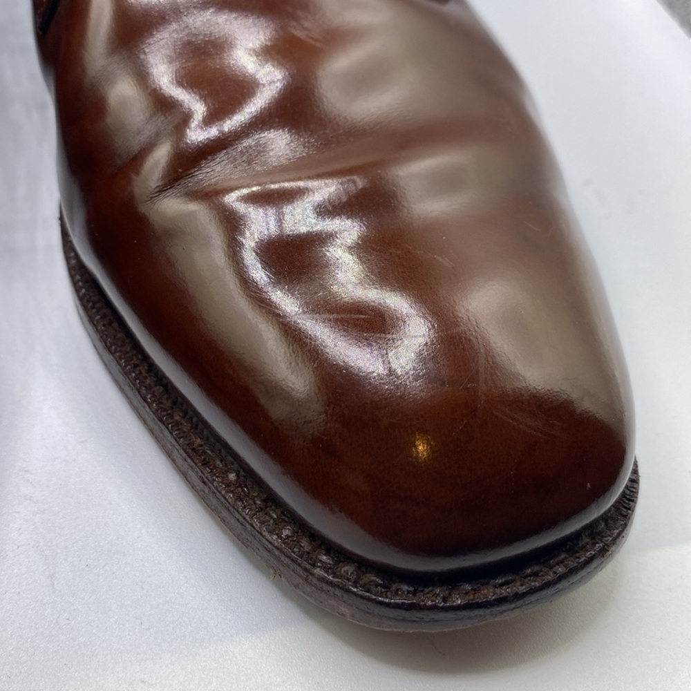 Church's Custom Grade Men Size 11 Brown Leather Plain Toe Derby Dress Shoes - Picture 16 of 16